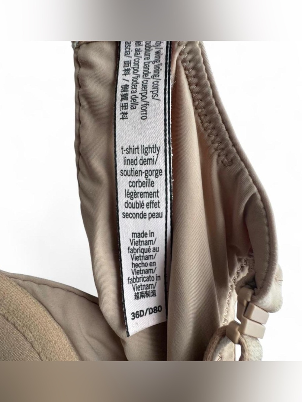 Victoria's T-shirt Demi Bra Nude Tan Size 36 D - Picture 6 of 6